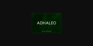 Adhaleo Font Poster 1