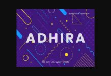 Adhira Font Poster 1