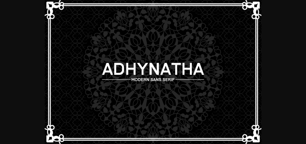 Adhynatha Font Poster 3