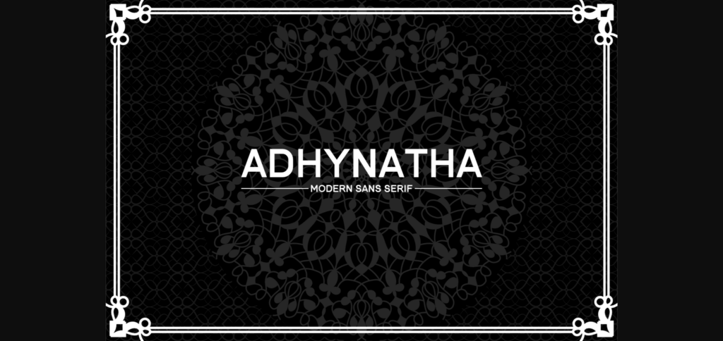 Adhynatha Font Poster 3
