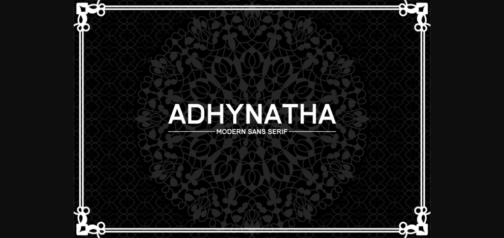 Adhynatha Font Poster 1