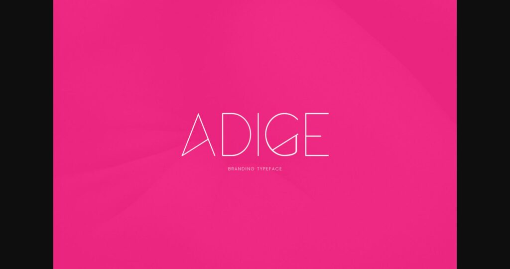 Adige Font Poster 1