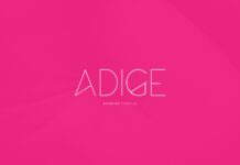 Adige Font Poster 1