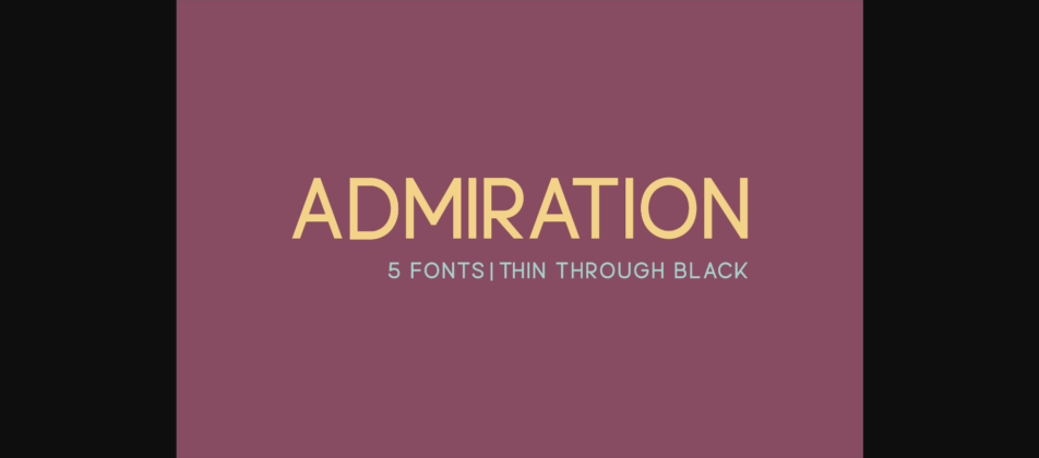 Admiration Font Poster 3