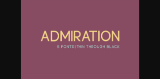 Admiration Font Poster 1