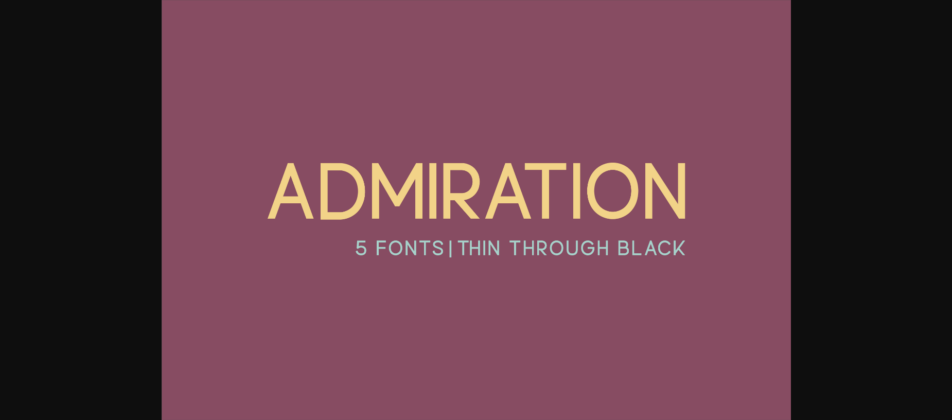 Admiration Font Poster 1