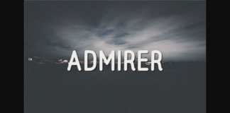 Admirer Font Poster 1