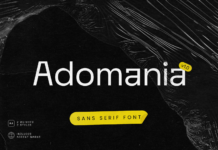 Adomania Font Poster 1