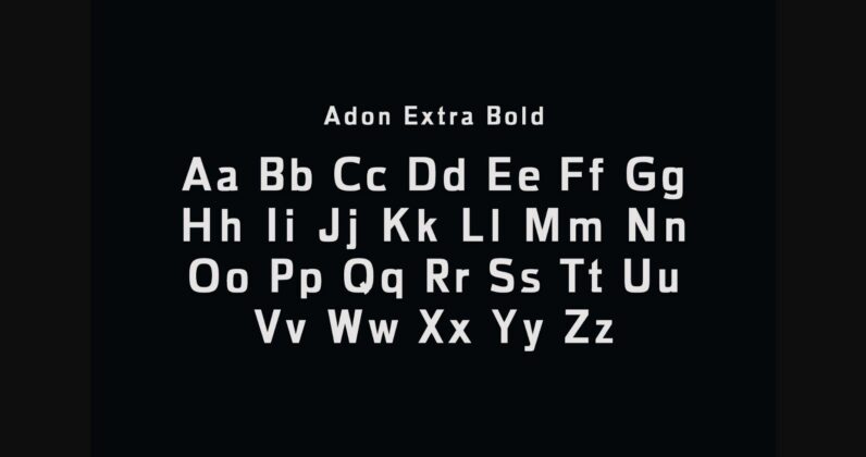 Adon Font Poster 5