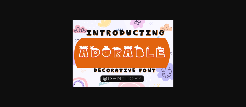 Adorable Font Poster 3