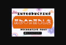 Adorable Font Poster 1