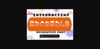 Adorable Font Poster 1