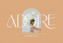 Adore Font Poster 1