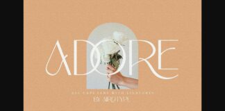 Adore Font Poster 1