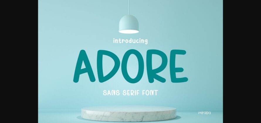 Adore Font Poster 3