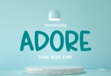 Adore Font Poster 1