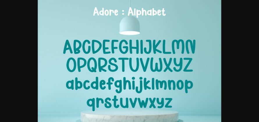 Adore Font Poster 4