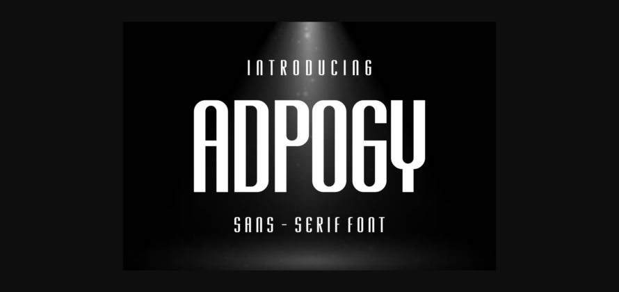 Adpogy Font Poster 3