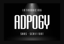 Adpogy Font Poster 1