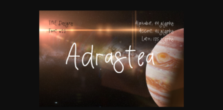 Adrastea Font Poster 1