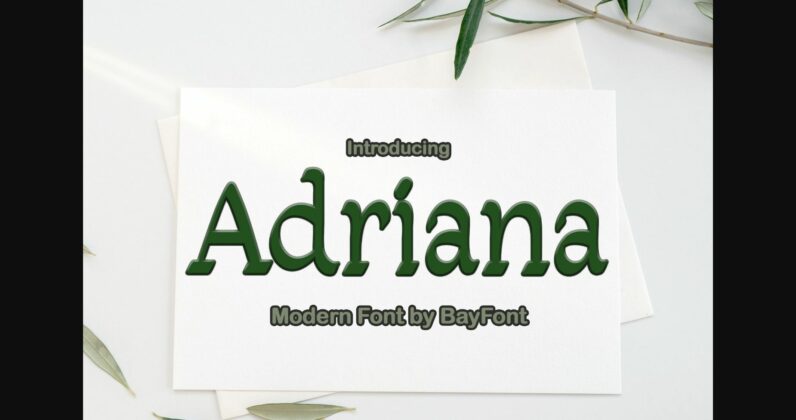 Adriana Font Poster 3