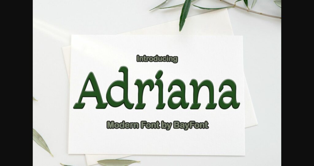 Adriana Font Poster 1