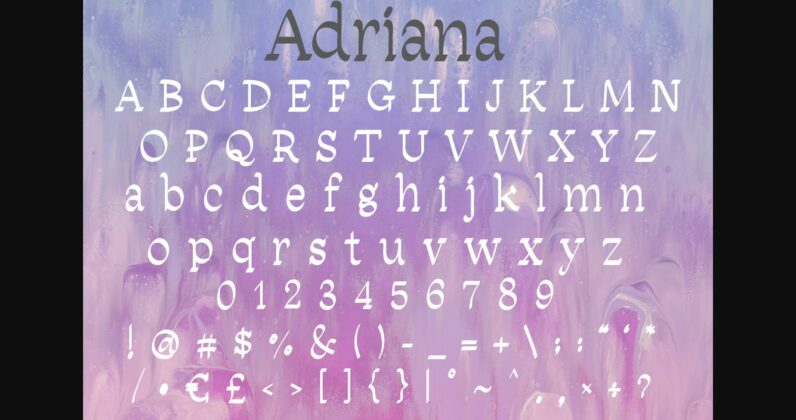 Adriana Font Poster 6