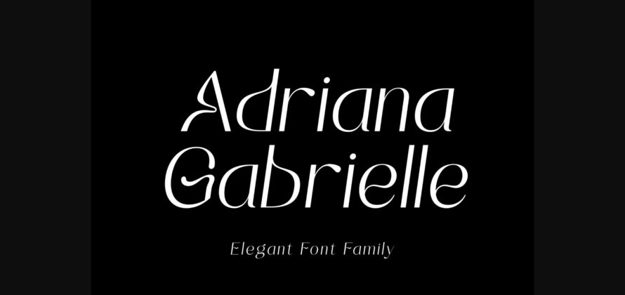Adrianna Gabrielle Font Poster 3