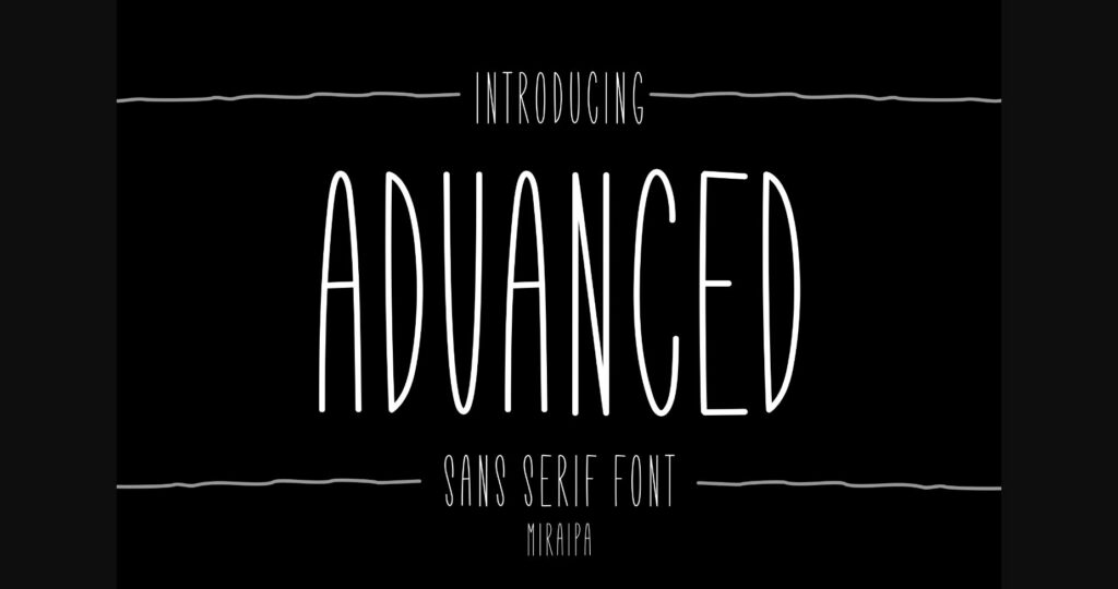 Advanced Font Poster 3
