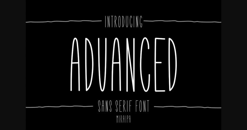 Advanced Font Poster 3