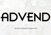 Advend Font Poster 1