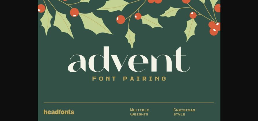 Advent Font Pairing Font Poster 3