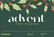 Advent Font Pairing Font Poster 1