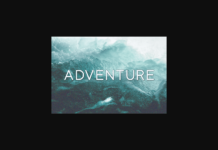 Adventure Font Poster 1