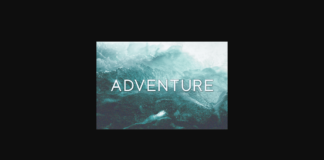 Adventure Font Poster 1