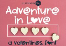 Adventure in Love Font Poster 1