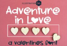 Adventure in Love Font Poster 1