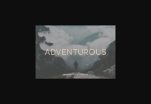 Adventurous Font Poster 1