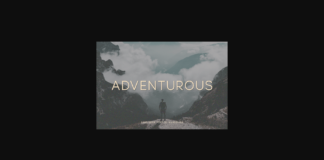 Adventurous Font Poster 1