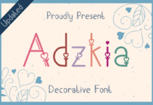 Adzkia Font Poster 1