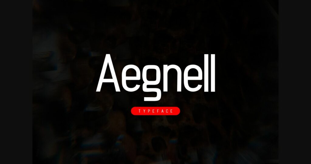 Aegnell Font Poster 3