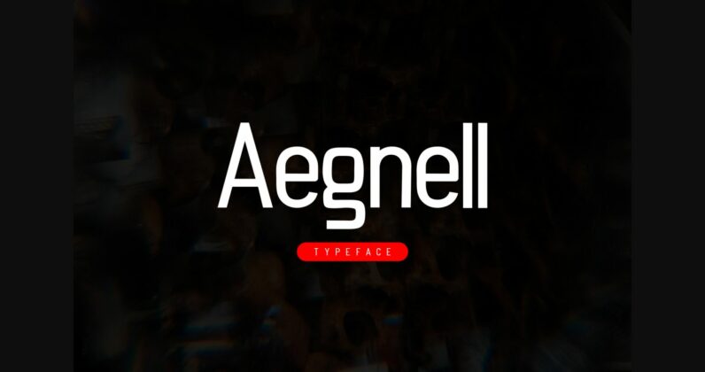 Aegnell Font Poster 3