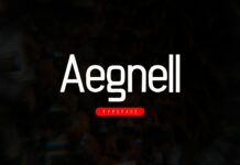 Aegnell Font Poster 1