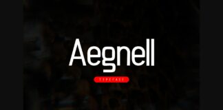 Aegnell Font Poster 1