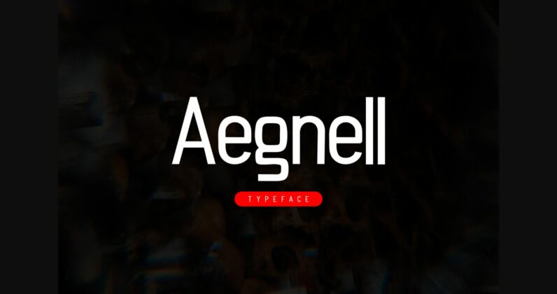 Aegnell Font Poster 1