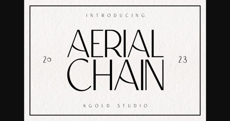 Aerial Chain Font Poster 3
