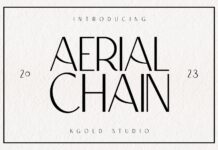 Aerial Chain Font Poster 1