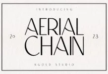 Aerial Chain Font Aerial Chain Font Poster 1
