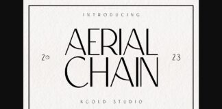 Aerial Chain Font Poster 1