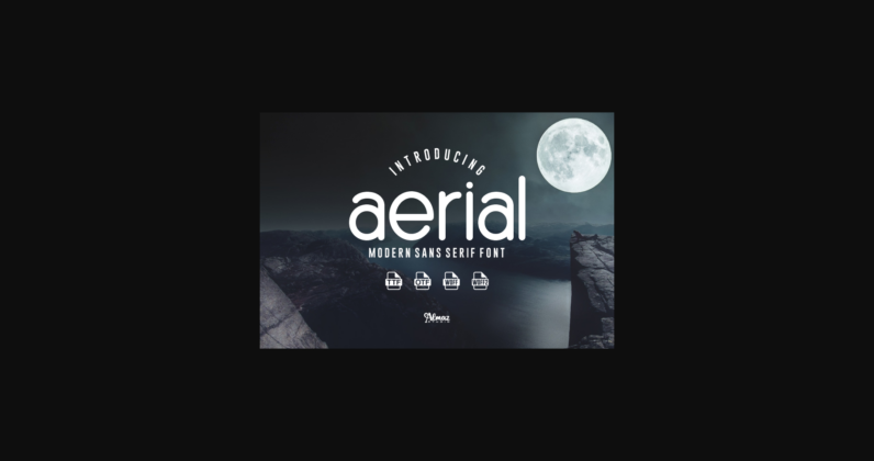 Aerial Font Poster 3